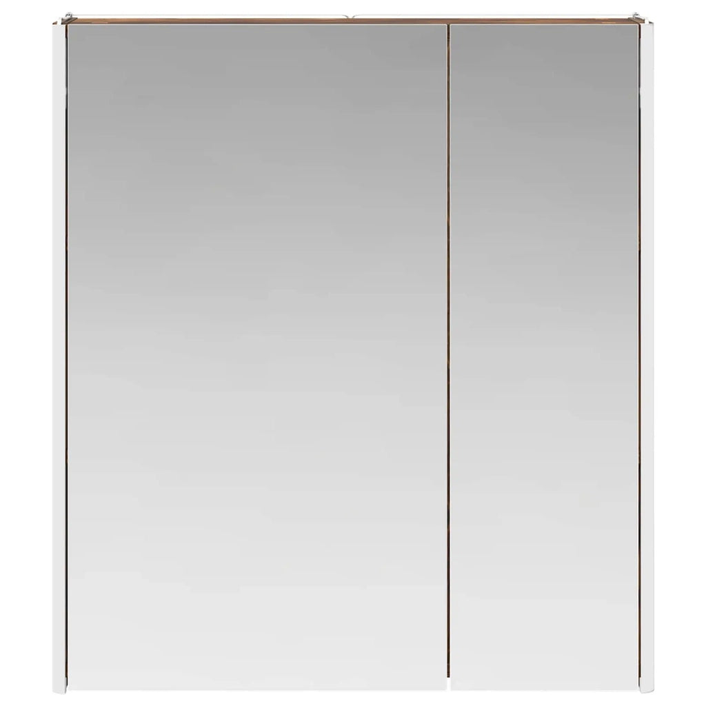 Mobiletto per specchio da bagno Rovere fumé 63,5 x 15,5 x 70 cm 889243