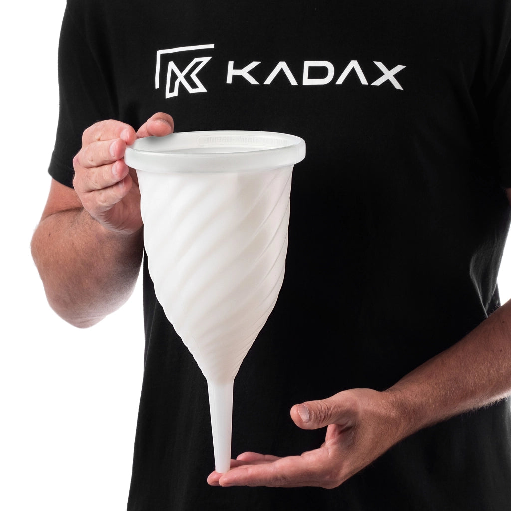 Imbuto a spirale KADAX per filtrare liquori al vino e mosti per liquori fatti in casa