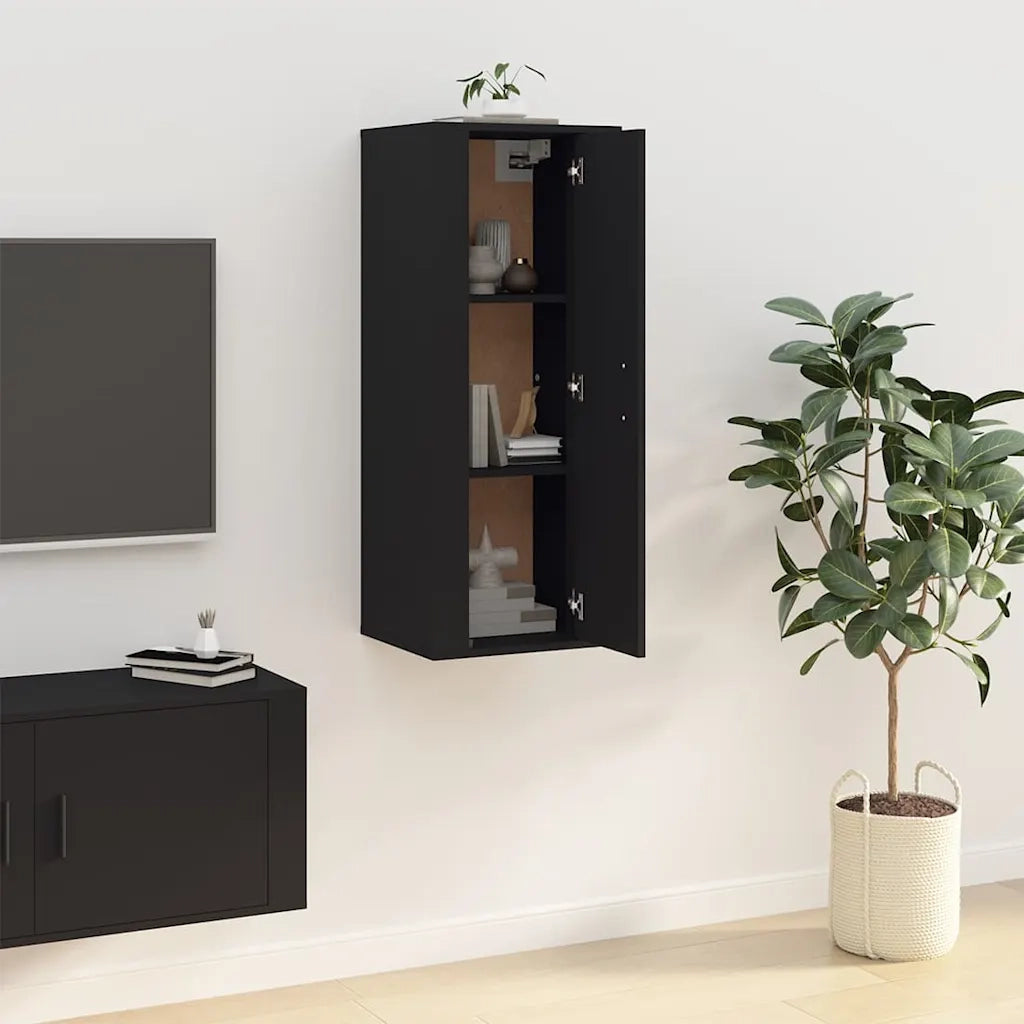 Mobile Porta TV a Parete Nero 40x34,5x100 cm cod mxl 14500