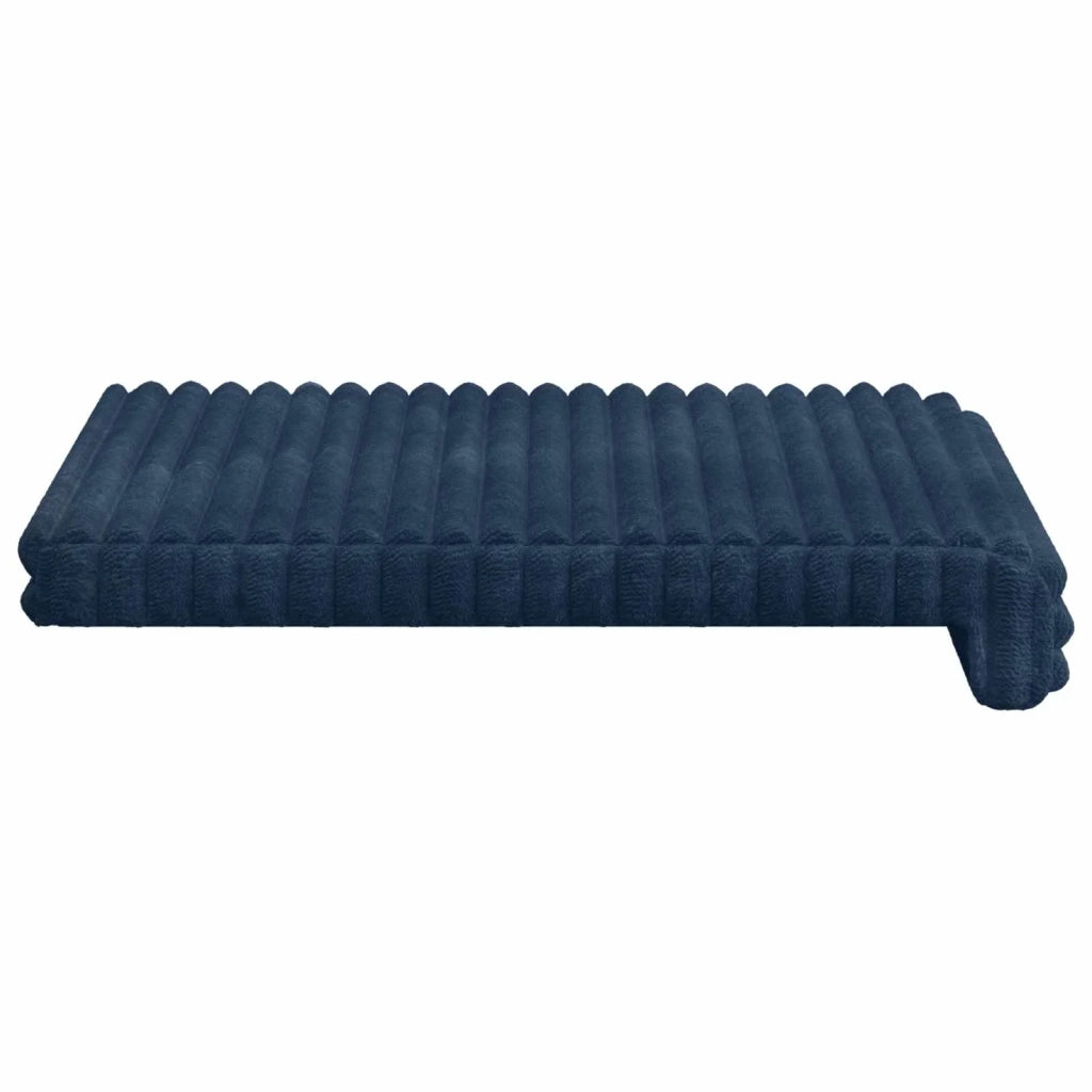 Cuscino per panchina 4 pcs Corduroy Morbido Blu navy 42043146