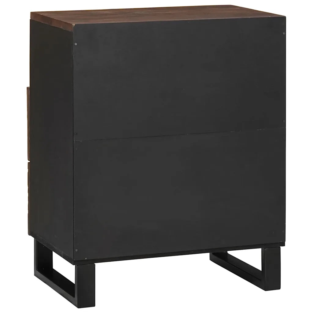 Armadio da Notte Noce 50 x 33 x 62 cm Legno massello di acacia 4018018