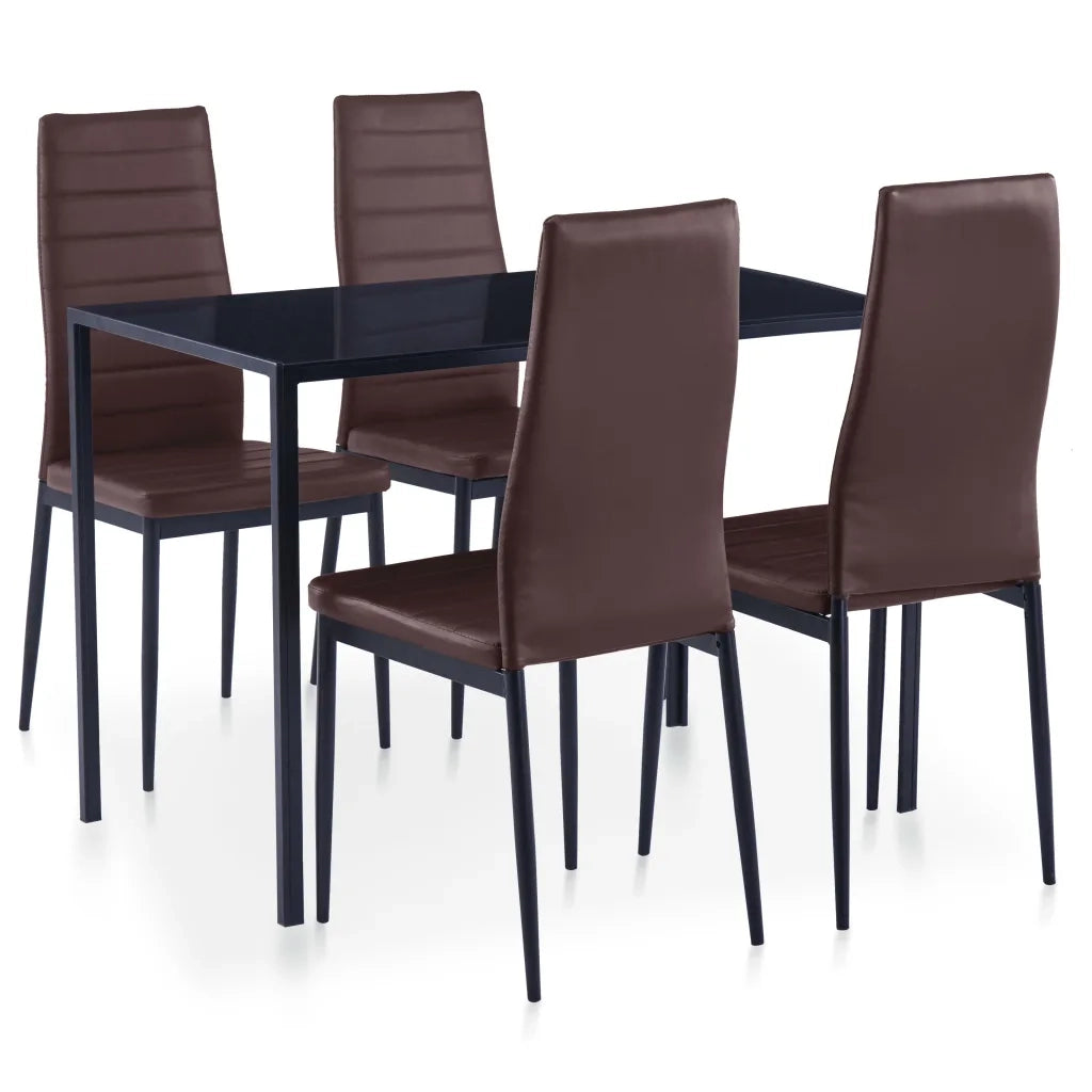 Set da Pranzo 5 pz Marrone cod mxl 11929