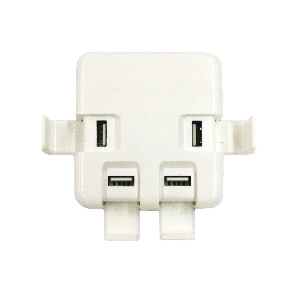 Trade Shop - Caricatore Adattatore Corrente Spina Usb 4 Porte 40 W 8a Smartphone Tablet -