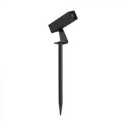 Faretto LED da Terra 2W Quadrato Orientabile con Picchetto Nero 3000K IP65