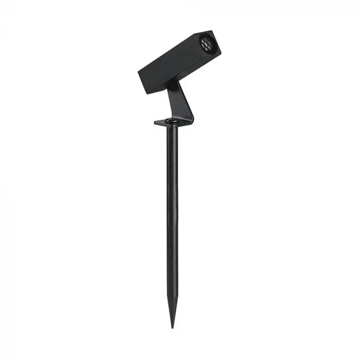 Faretto LED da Terra 2W Quadrato Orientabile con Picchetto Nero 3000K IP65