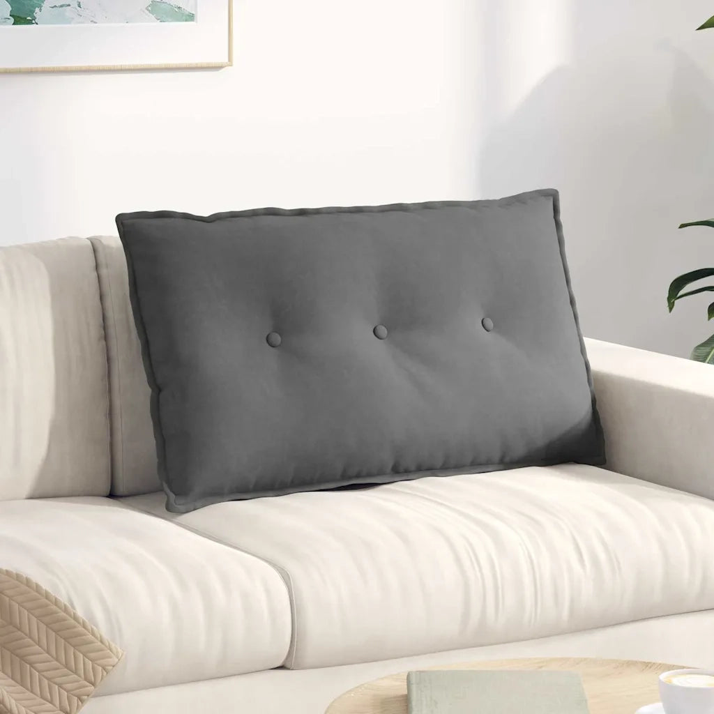 Cuscino per Schiena Grigio scuro 80 x 50 cm 42014732