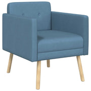 Sedia d'accento Blu Tessuto in velluto a coste 42044811