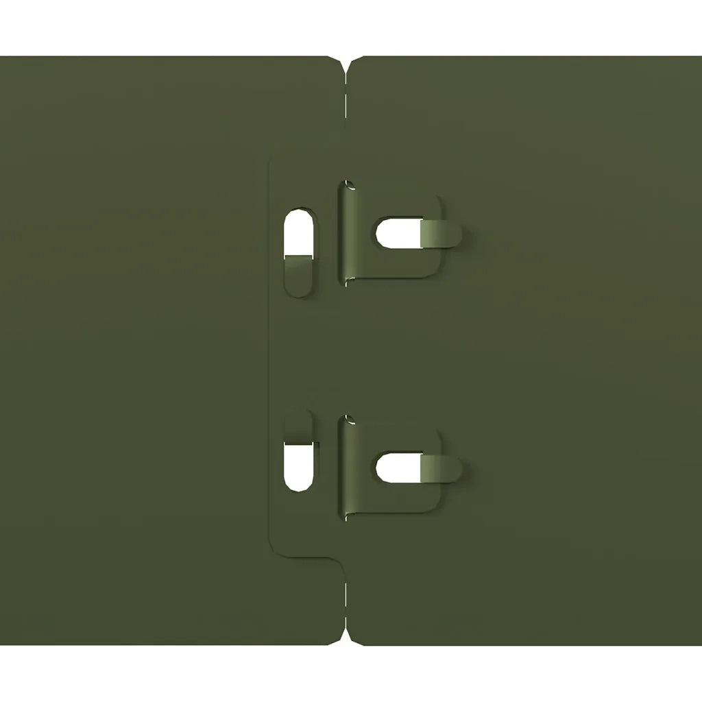 vidaXL Bordure per Prato 10 pz Verde Oliva Acciaio Laminato a Freddo