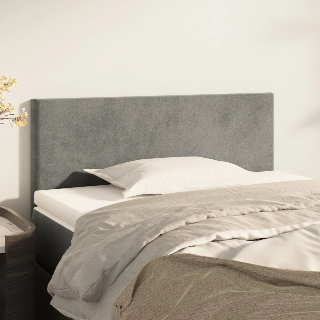 Testiera | Testata Grigio Chiaro 80x5x78/88 cm in Velluto