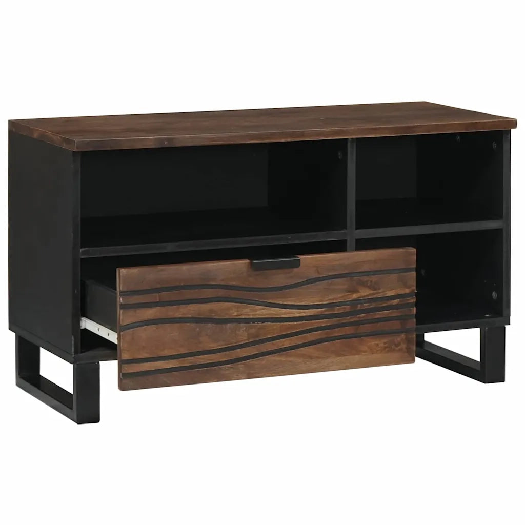 Mobile TV con cassetto-Credenza per TV Noce 80 x 33 x 46 cm Legno multistrato
