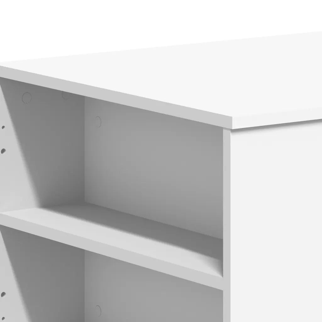 Tavolino da Salotto Bianco 102x55x42 cm in Legno Multistrato 831853