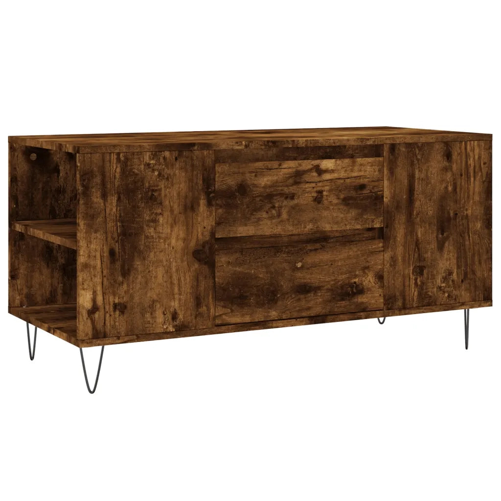 Tavolino da salotto | Tavolino da caff¨¨ | Tavolino da Soggiorno Rovere Fumo 102x44,5x50cm Legno Multistrato