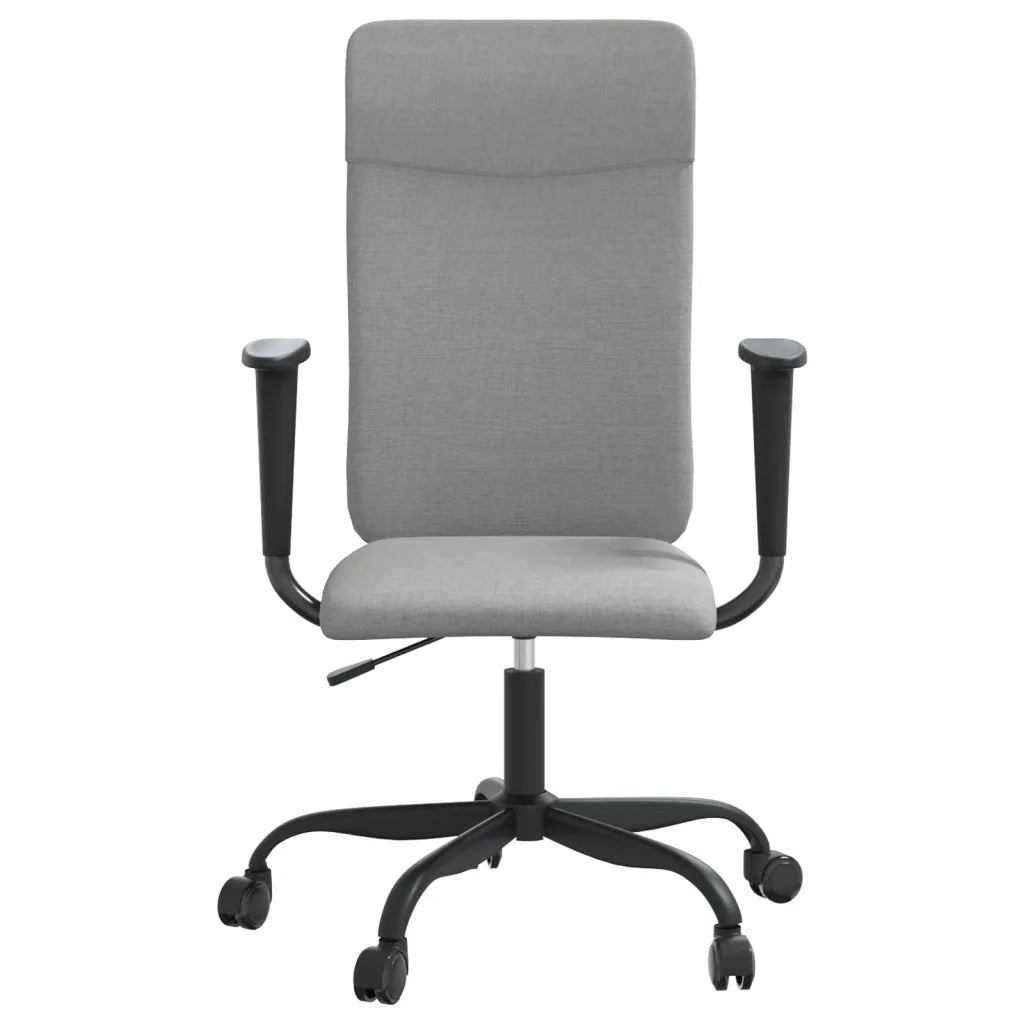 Sedia da Ufficio Regolabile Grigio Chiaro Rete e Similpelle 353017