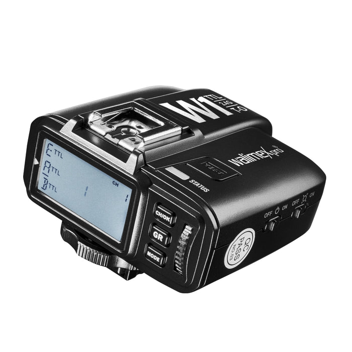 radio trigger TTL T-O per flash con sistema di ricezione W1, 3 f-stop