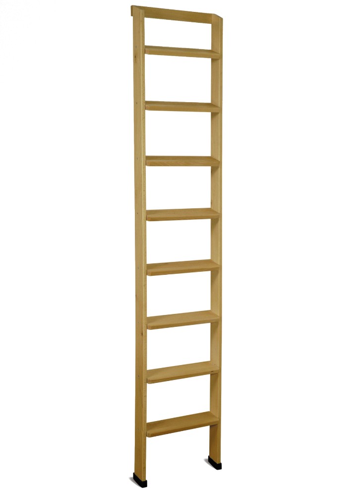 Scala Appoggio in Legno 8 Gradini H200 cm Up Naturale