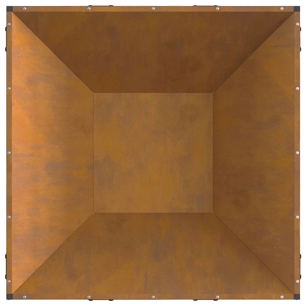 Focolare-Stufa-Camino Marrone 80 x 80 x 40 cm Acciaio 724511