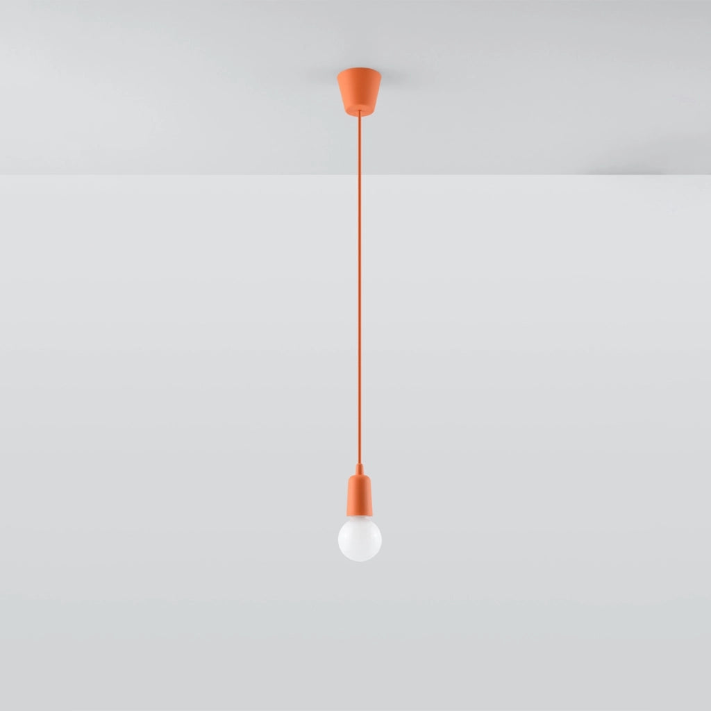Lampada a sospensione DIEGO 1 arancione