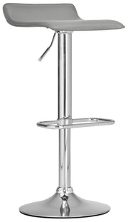Sgabello bar Dyn in similpelle grigio