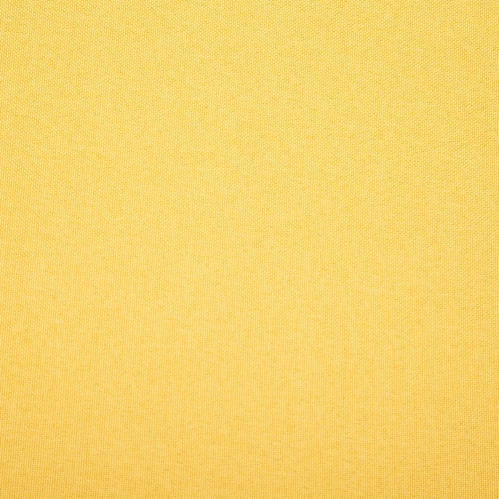 Divano a 3 Posti in Stoffa Imbottito 172x70x82cm Giallo