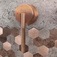 Rubinetto Da Parete Rea Argon Brush Copper + Box