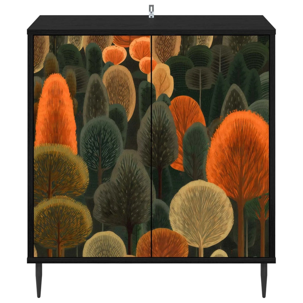 Credenza ZAANDAM Rovere Nero 69 x 33 x 76 cm 8006940