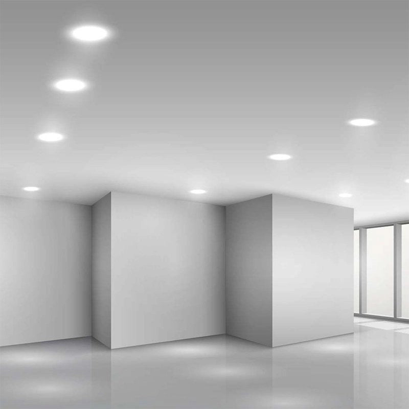 Mini Pannello LED Rotondo da Incasso 18W, 1980 lm, Foro 200–205 mm (Bianco Caldo 3000K)