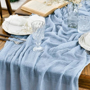 Tavolo da Pranzo con Tela di Lino in Stile Rustico da 400cm