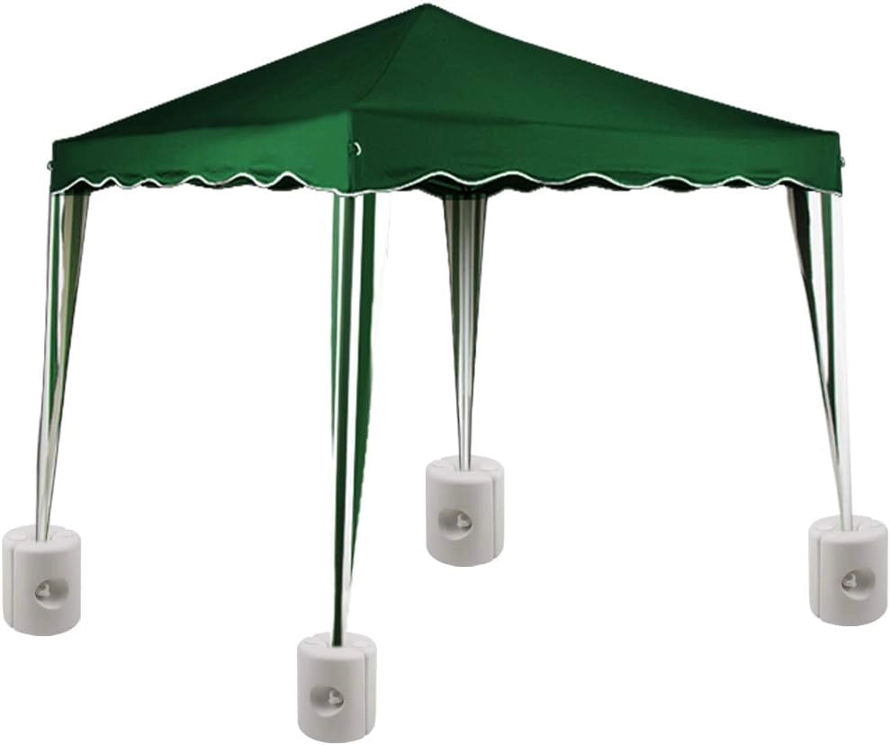 Set 4 Pesi per Gazebo Riempibili con Acqua Sabbia Piedini Tendone Esterno Padiglione Giardino