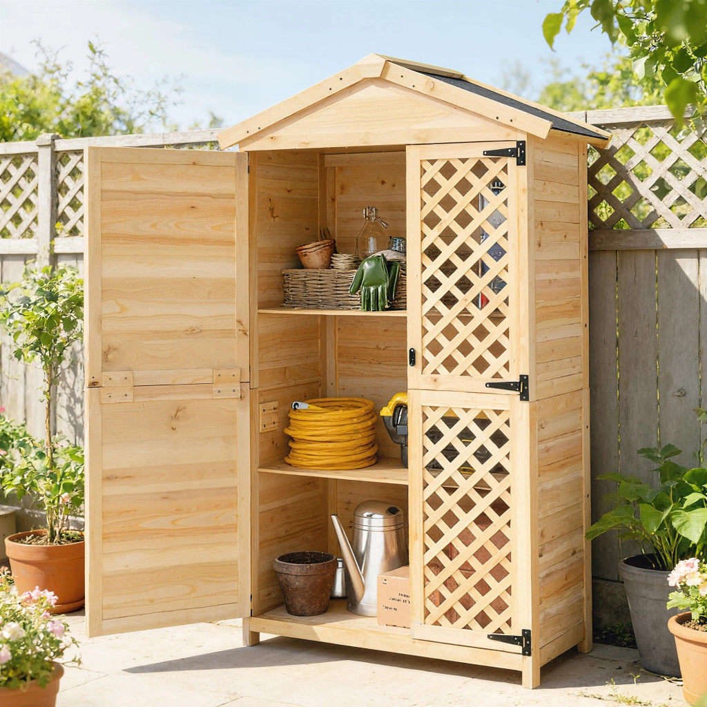 Armadio Esterno: Casetta Giardino con Porta Ventilata e Kit Antiribaltamento.