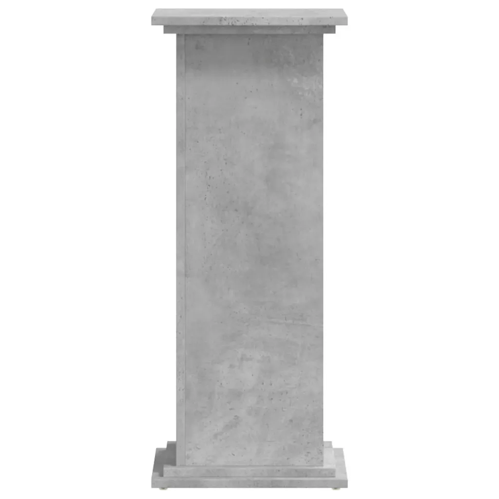 Supporto per Piante Grigio 33x33x80 cm in Legno Multistrato