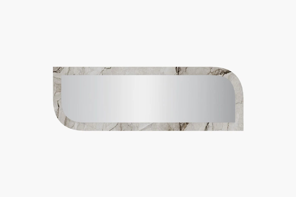 Specchio in legno "Arni" - 120 x 40 cm - Beige