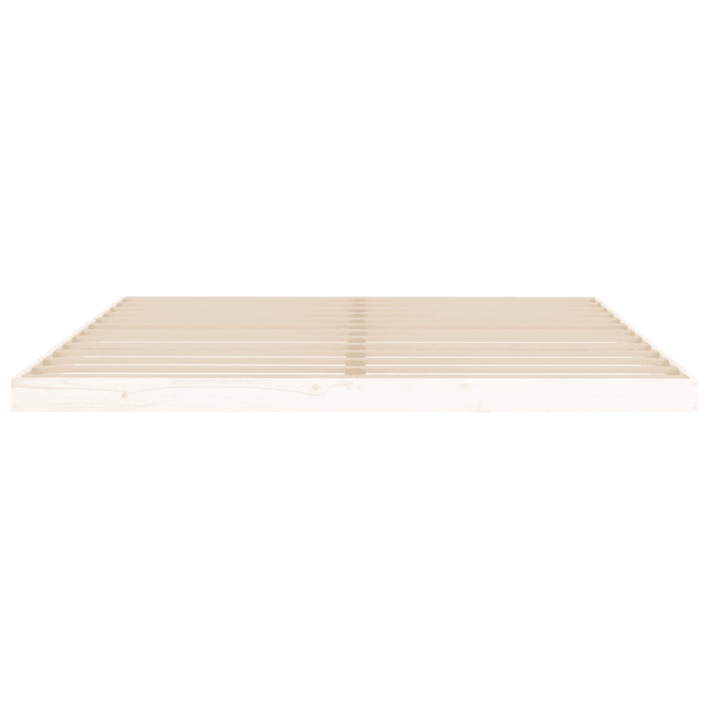 Giroletto senza Materasso Bianco 180x200 cm Legno Massello Pino 823430