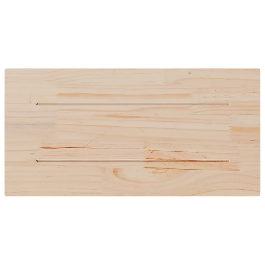 Piani Tavolo 2 pz 60x30x1,7 cm Rettangolare Legno Massello Pino 847411