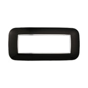 Placca Orbis Serie Moon 6P Colore Nero Compatibile Con Bticino Axolute