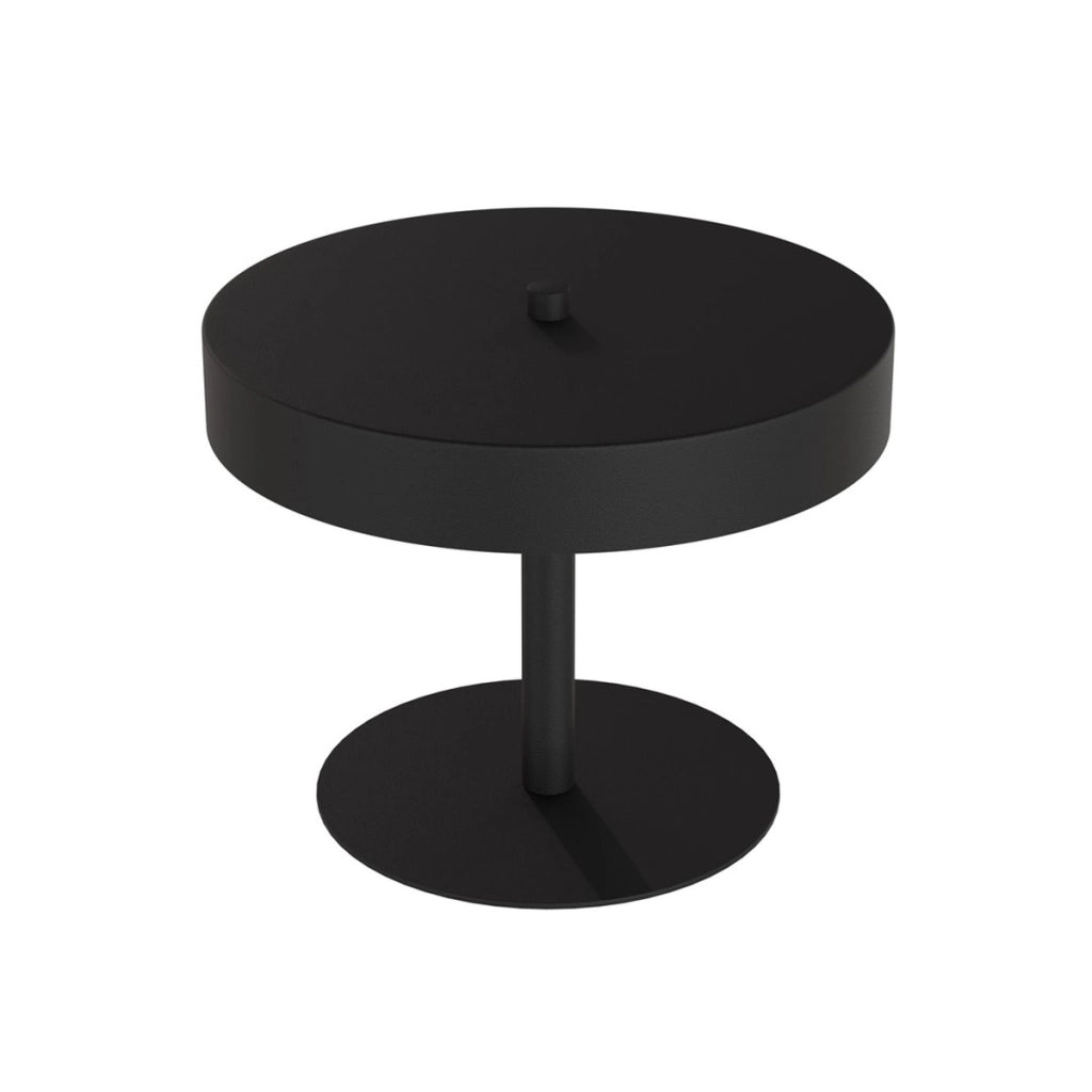 Lampada da tavolo Nemo in acciaio nero opaco