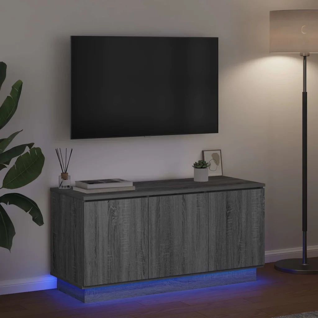 Mobile TV Grigio Sonoma 100 x 38 x 49 cm Legno multistrato 869671