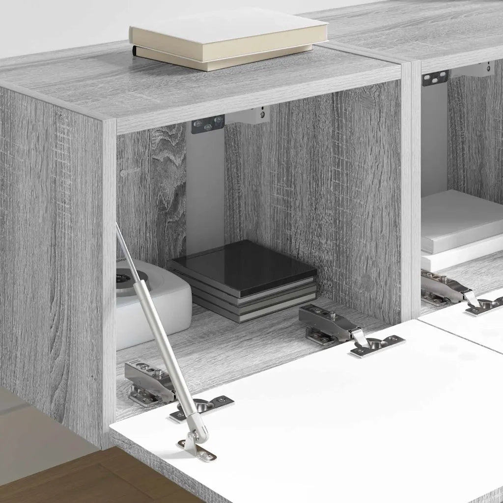 Mobile TV da parete 2 pcs Grigio Sonoma 39 x 31 x 29,5 cm