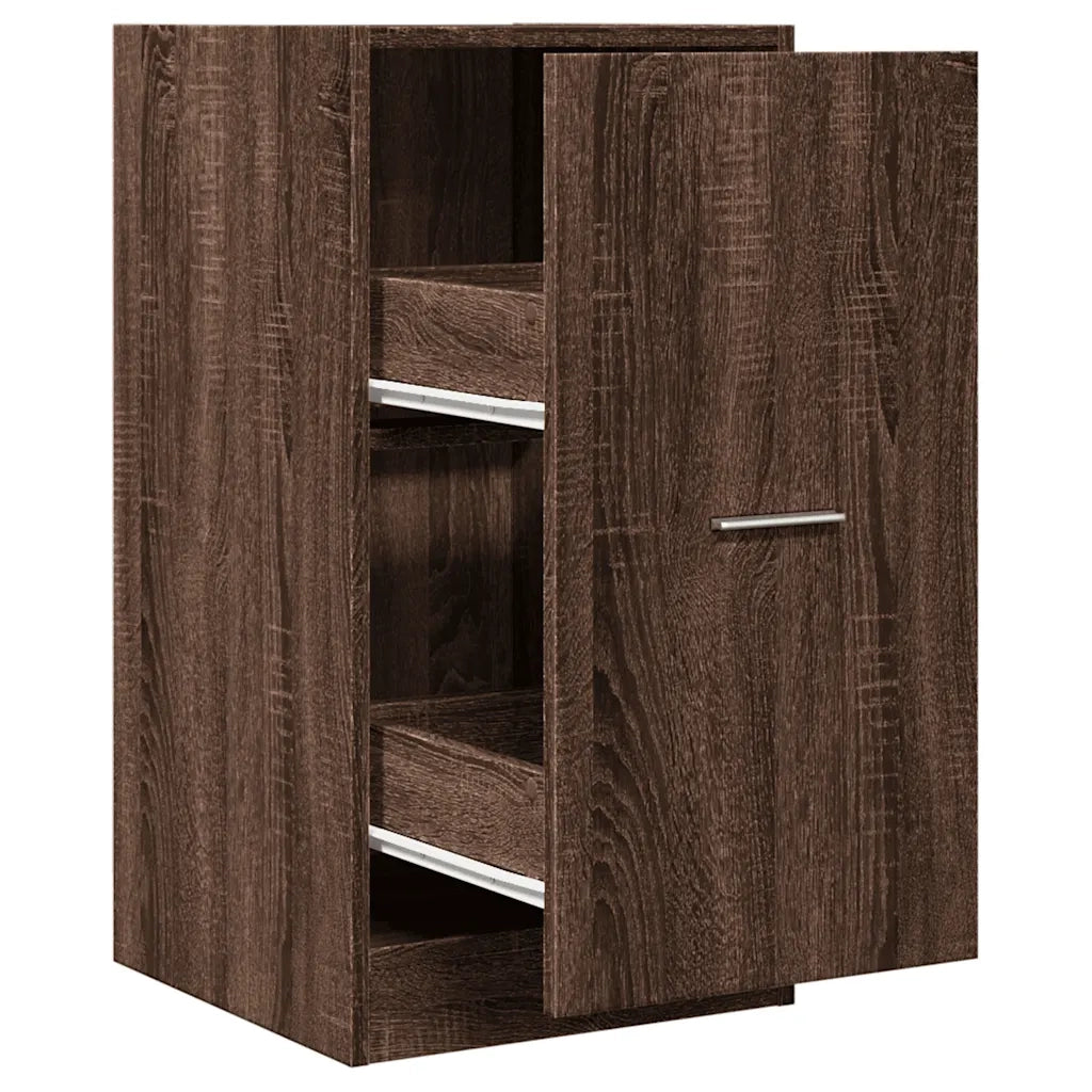 vidaXL Armadietto da Farmacia Rovere Marrone 40x41x77,5 cm Truciolato