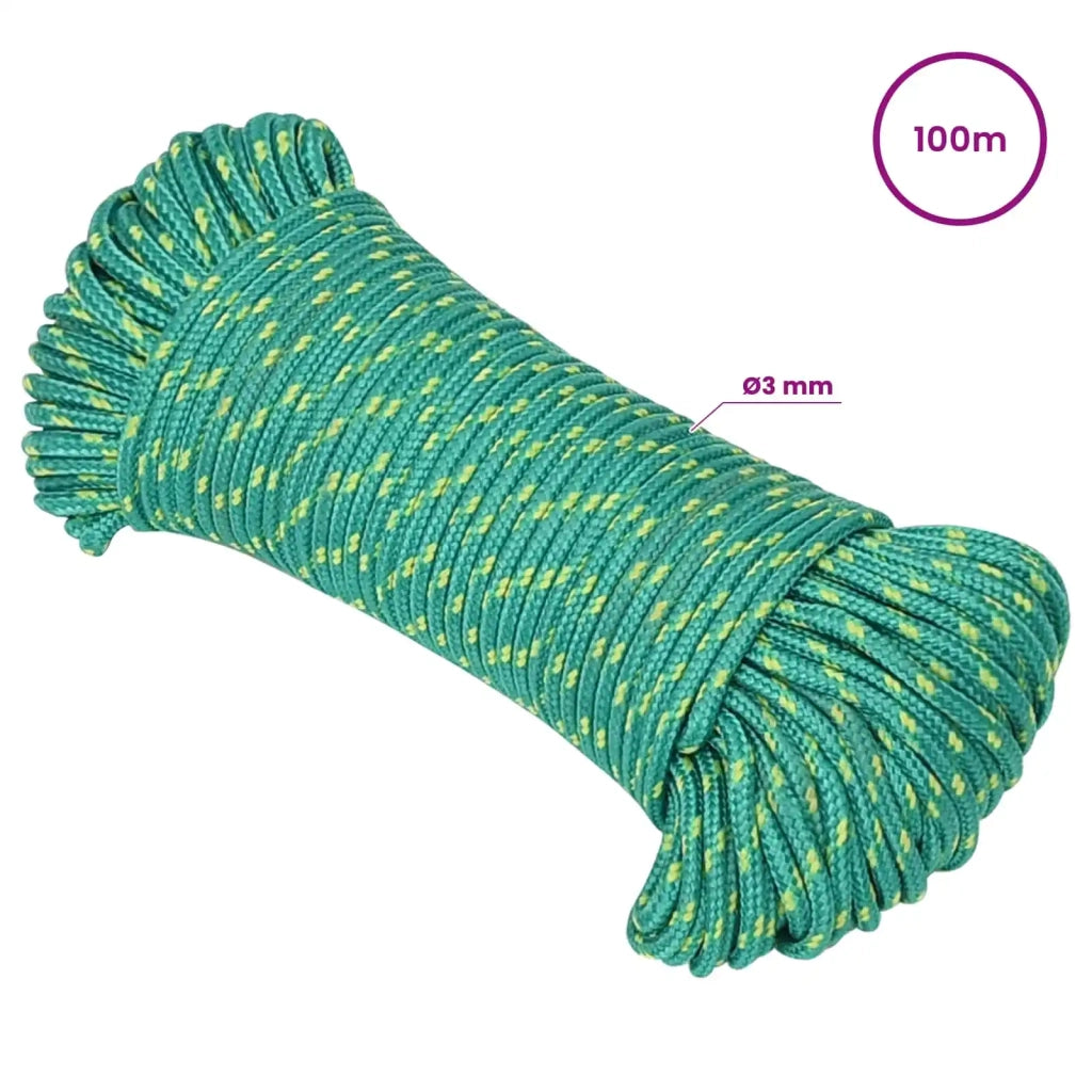 Corda multiuso 3 mm 100 m Verde PP 67,5 kg Carico massimo 3472748