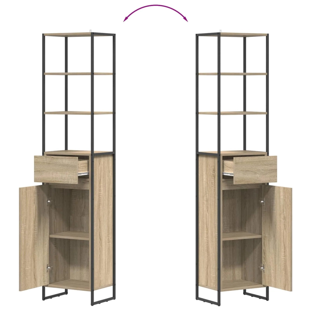 Mobile da Bagno Sonoma 40 x 30 x 180 cm Legno multistrato 886493