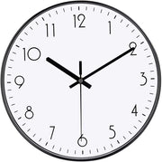 Orologio da parete moderno e minimalista 30,5 cm senza tic per camera da letto, cucina e ufficio