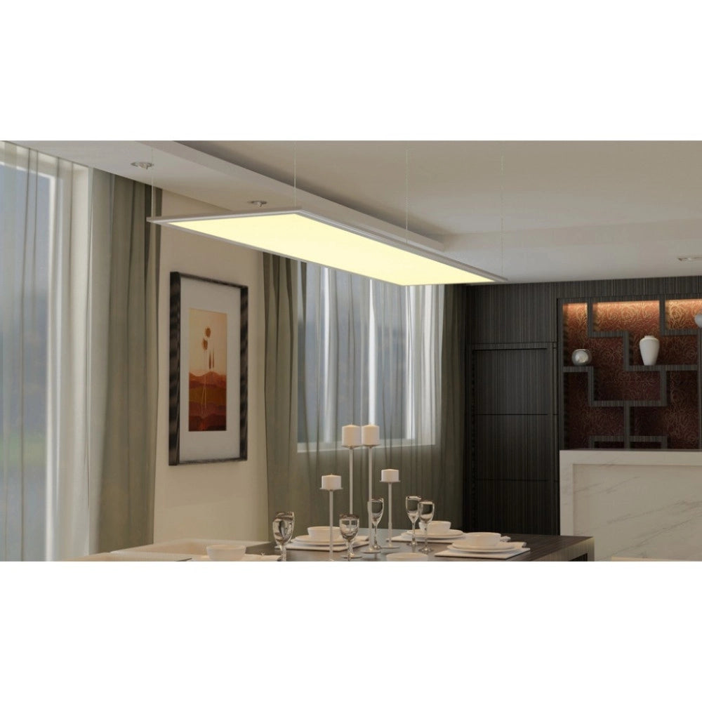 Trade Shop - Pannello Led 120x30 40w Rettangolare Plafoniera Led 120x30cm Luce Bianca E Calda -