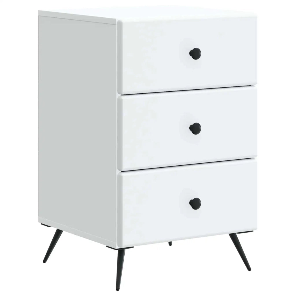 Armadio da Notte Bianco 43 x 41 x 66,5 cm Legno ingegnerizzato 895475