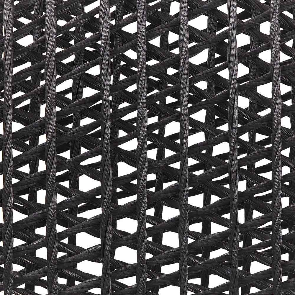 Set da Giardino Tavolo Quadrato Effetto Marmo e 4 Sedie di colore nero esterno terrazza
