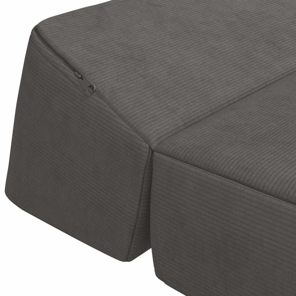 Divano Letto Pieghevole Grigio Scuro 60 x 70 x 41 cm Tessuto