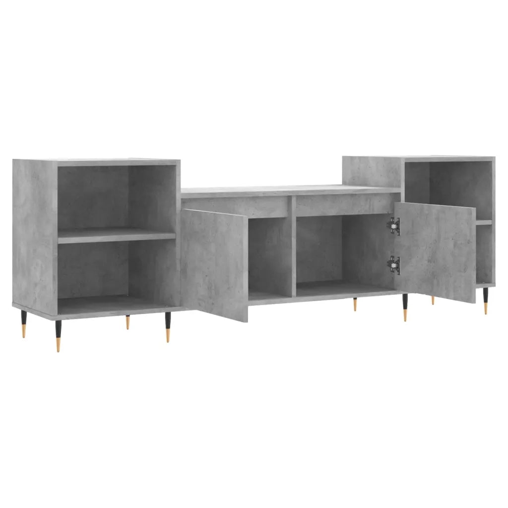 Mobile per TV | Armadietto TV | Mobile Porta TV Grigio Cemento 160x35x55 cm Legno Multistrato