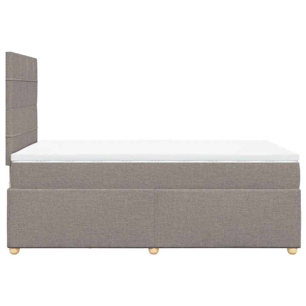 Giroletto a Molle con Materasso Tortora 120x200 cm in Tessuto 3293551