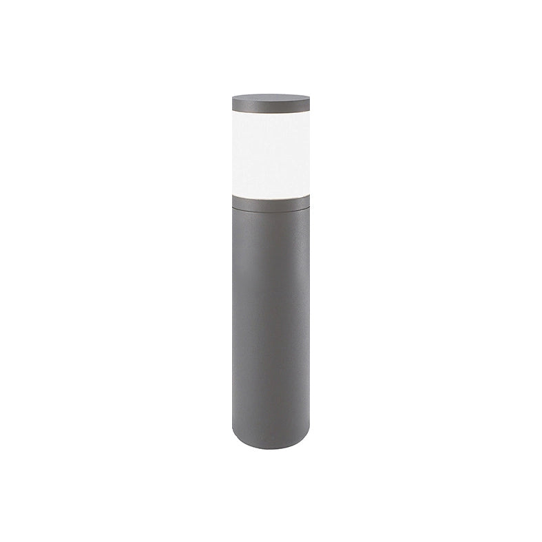 Lampada da Terra Bollard James Grigio 35cm - Paletto LED Outdoor IP54 con Attacco E27 e Diffusore in Policarbonato - Rossini Group