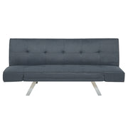 Divano Letto 3 Posti Blu Scuro Imbottito Senza Braccioli Moderno