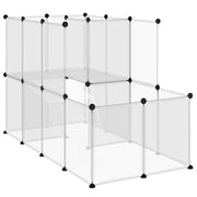 Gabbia per Piccoli Animali Trasparente 142x74x93cm PP e Acciaio CFW3709242
